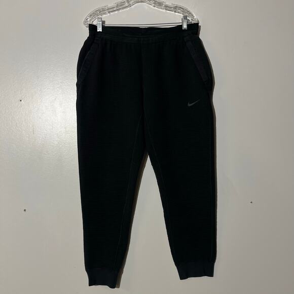 Nike Tech Pack Engineered Pants Black Textured Athletic Performance Pants Mens L - Picture 1 of 7